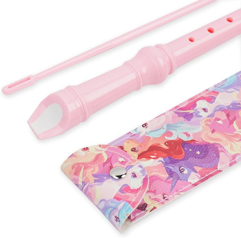 Haecsfl Recorder Instrument for Beginner Adults,8-Hole Soprano Descant Recorder Music Flute with with Cleaning Rod & Leather Case For Home Entertainment(2-Dense Unicorn) - Image 5